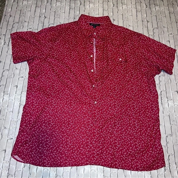 Cremieux Mens Button Down Shirt Short Sleeve‎ - Picture 1 of 5